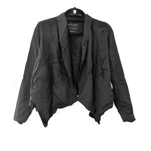 All Saints Black Draped Women's Blazer